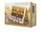 MOC Ancient Egyptian Pharaonic Pyramid Temple Building Blocks Architectural Building Toy Statues Hieroglyphics for Gift 2666PC