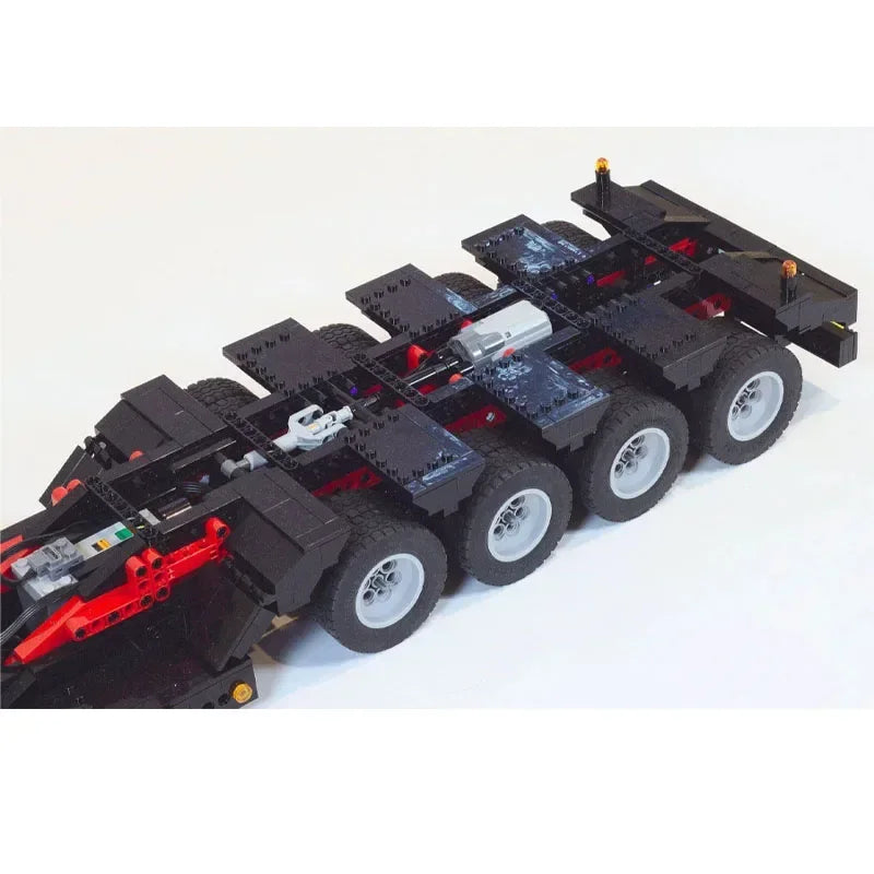 Klassieke MOC-Custom SLT RC Low Boy Trailer MOC-16692 Bouwsteen Auto Laad Transport Vrachtwagen Trailer 2268 Stuks Geassembleerd Speelgoed Model