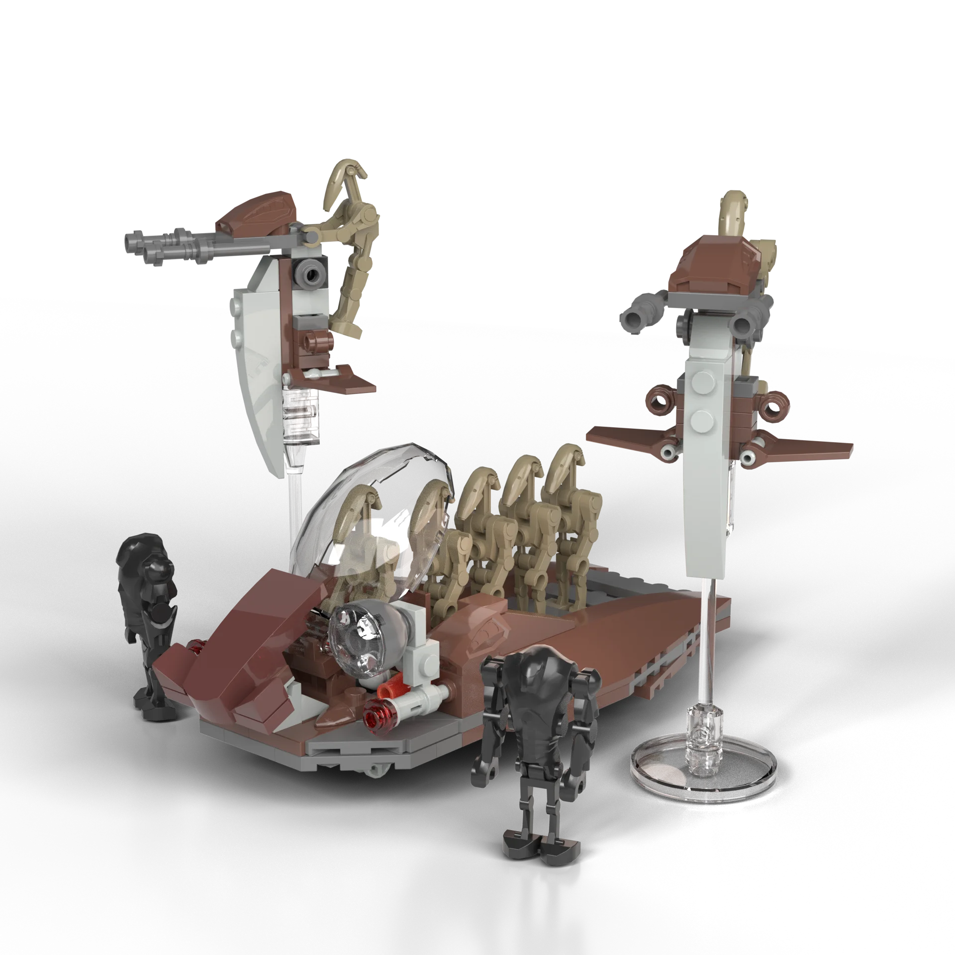 New MOC Movie Space War Platoon Attack Building Blocks Set Destroyer Robot and Imperial Troop Transport Bricks Toys For Children - CADA BRICKS®