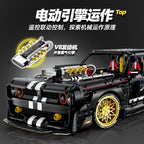GULY 10637 Dodgedd 1:8 MOC Technical RC Racing Building Blocks Assembling Supercar Bricks Model Toys for Children Christmas Gift - CADA BRICKS®