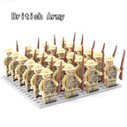 24pcs WW2 Military Army Soldier Soviet US UK German France Building Blocks Set Model Bricks Action Figures Weapon Toys Kids Gift - CADA BRICKS®