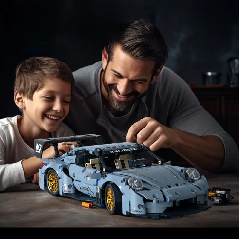 1200 PCS Technology 1:14  Supercar racing building blocks assembled brick car toy gift for boys birthday present