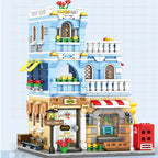 Hotel Building Blocks Inn Architectural Building Blocks Girls Toy City Series  Assembly Miniature Puzzle Model Boys Toy Kids Toy