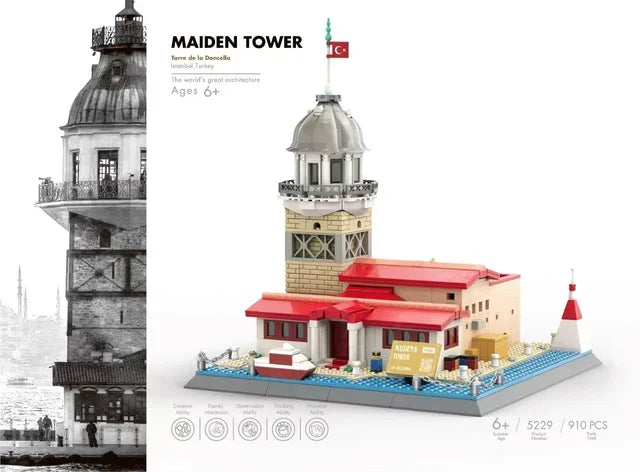 MOC World Famous Architecture Edifice Opera House Building Blocks Villa Savoye Bridge Tower Toy Children Birthday Christmas Gift - CADA BRICKS®