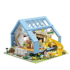 Creative City Japanese Style Range Single-family Villa flower house Building Blocks  Architecture Bricks Toys for Kid Gifts