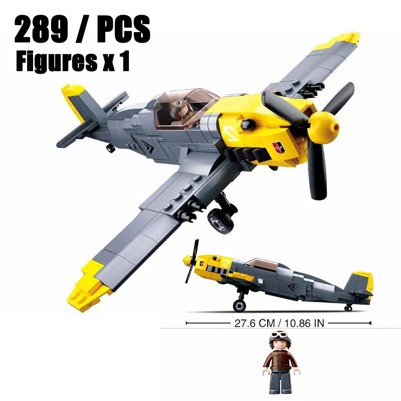 2024 Sluban WW2 Military Russia Air Weapon Mi-24 Attack Helicopters Hind Model Building Blocks Classics Fighter Bricks Plane Toy