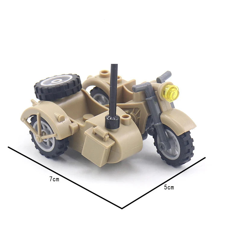 Military Special Forces Police SWAT Gangster Weapons Guns Mortar Jeeps Off-Road Armored Vehicle Model Soldier Building Block Toy