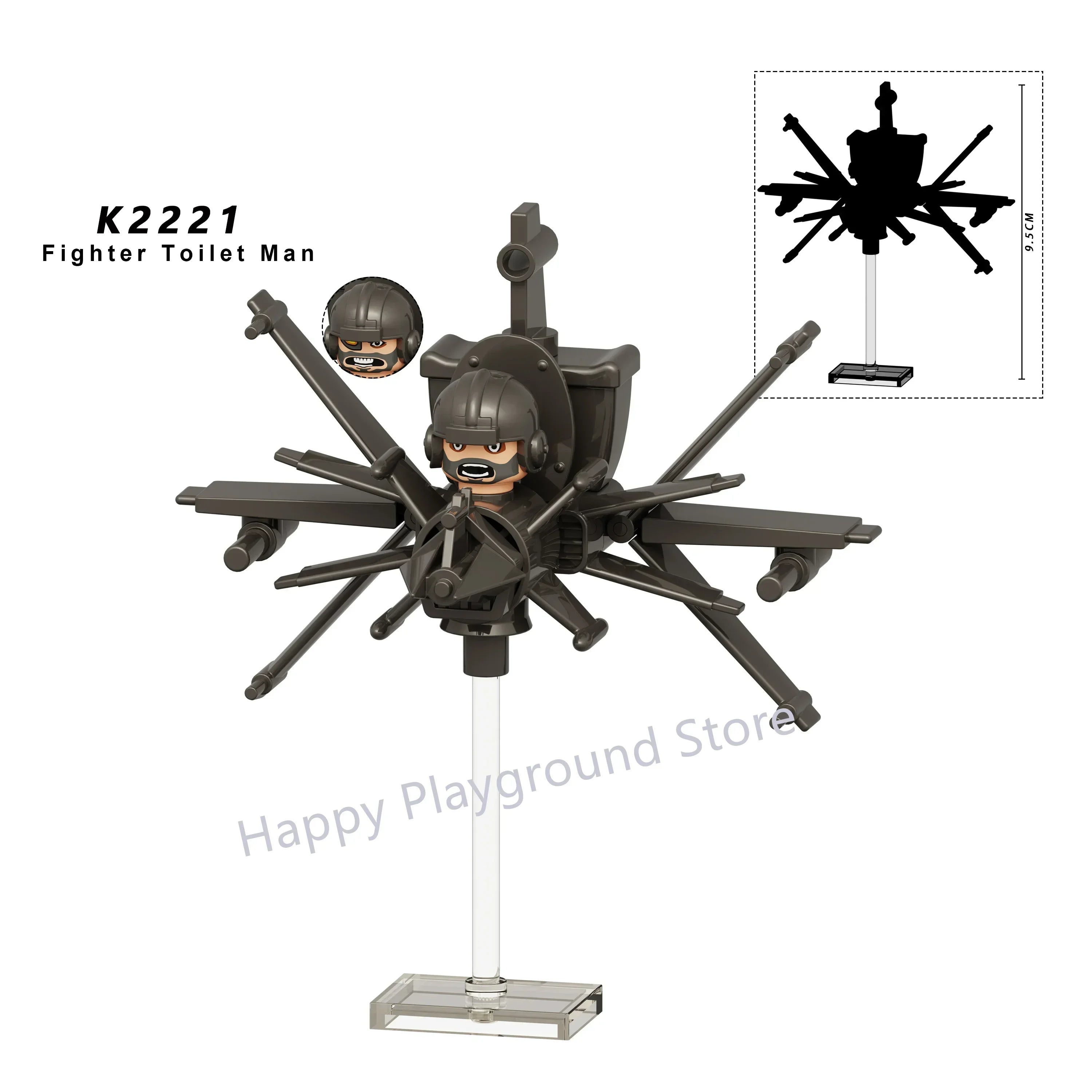 New KDL SWAT Skibidi Toilet Man Figures Anime Block Toys TvMan Titan Cameraman Speakerman Bricks Model Toy For Kid Birthday Gift - CADA BRICKS®