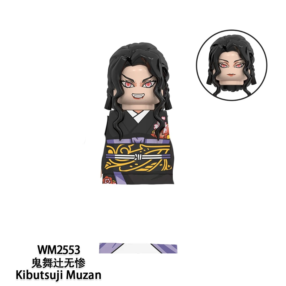 WM blocks 6116 6137 6138 Demon Slayer Tanjirou Nezuko Inosuke Zenitsu Giyuu Rengoku Uzui Tengen anime bricks building blocks