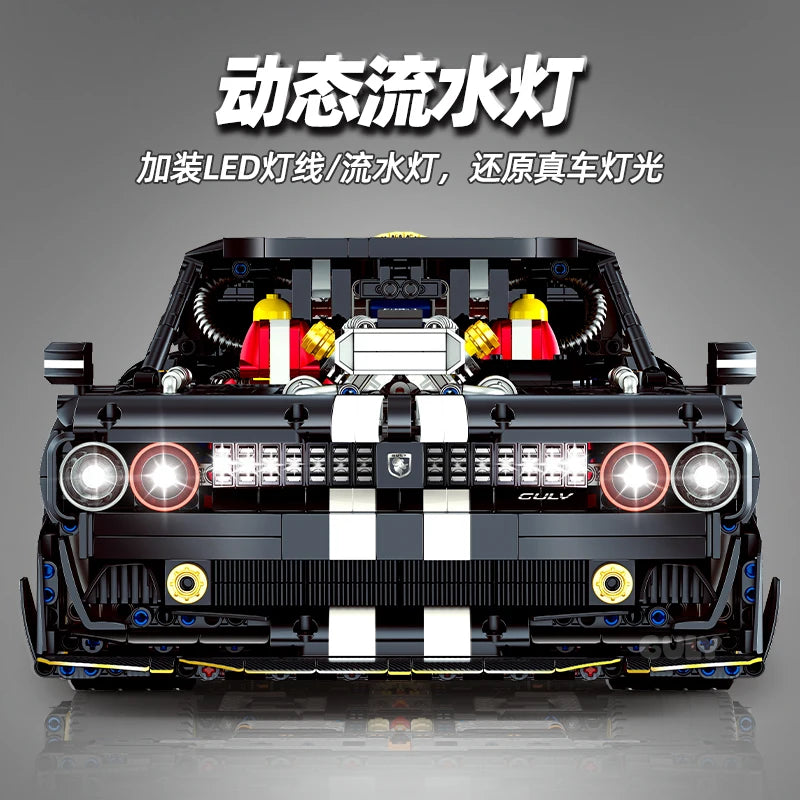 GULY 10637 Dodgedd 1:8 MOC Technical RC Racing Building Blocks Assembling Supercar Bricks Model Toys for Children Christmas Gift - CADA BRICKS®