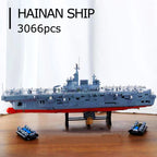 SEMBO Shandong Aircrafted Carrier Modular Building Blocks Military Navy Battleship Model Bricks WW2 Soldiers Toys For Kid Gift - CADA BRICKS®