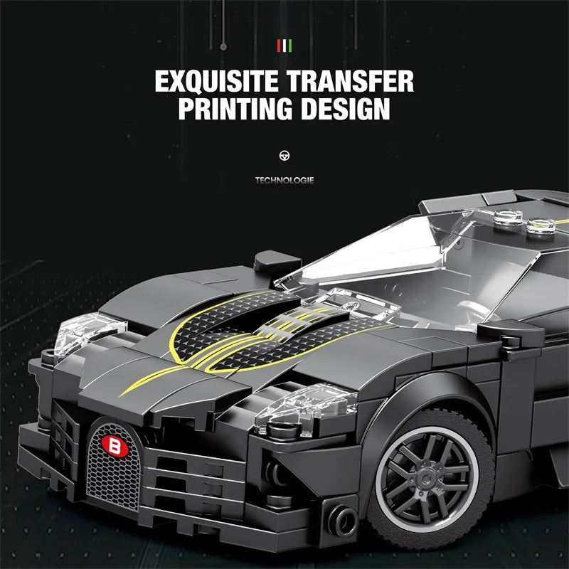 City Classic Champions Racing Car Building Blocks Model Speed Sport Cars Toys Racers Vehicle Bricks Festival Gifts for Boys Kids