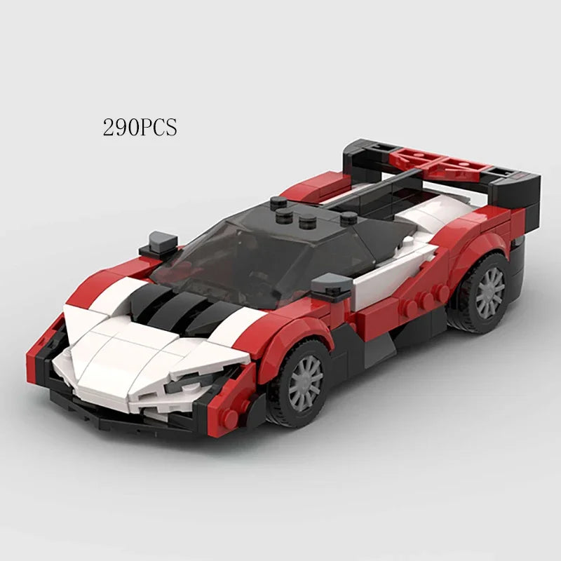 MOC Speed Champions Super Race Car F1 Great Vehicle Racing Model Building Blocks Bricks Sports Pickup Truck City Technique Toy - CADA BRICKS®
