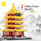 Famous China Architecture Tower Building Blocks Toys Yellow Crane Tower City Historical Children Assemble Brick Toys Boys Gift