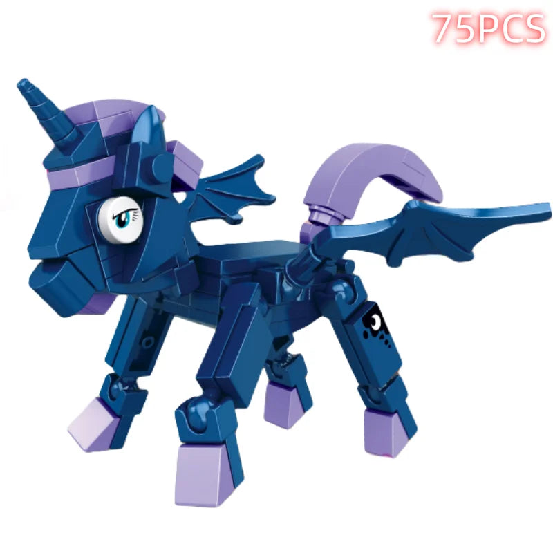 Pony War Mini Model Action Figure Kawaii Building Blocks Compatible Zoon Anime Cities Christmas Hallowmas Birthday Toys Gifts - CADA BRICKS®