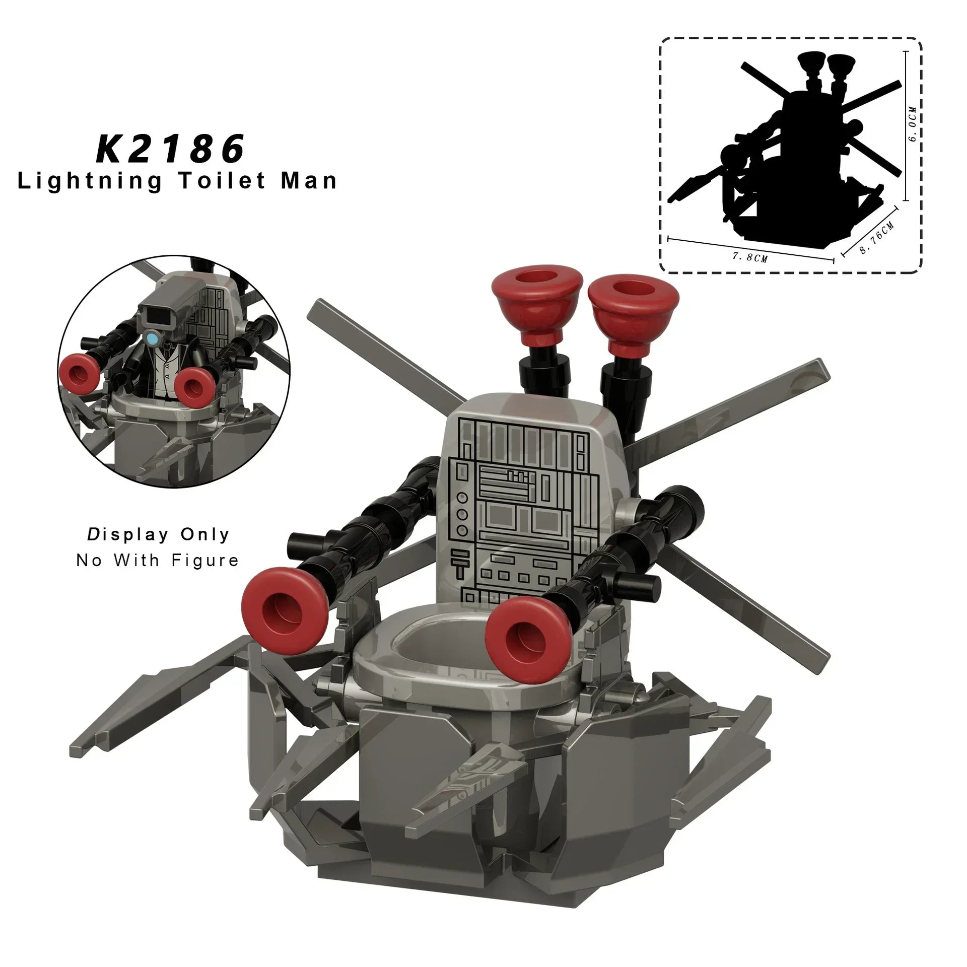 New KDL SWAT Skibidi Toilet Man Figures Anime Block Toys TvMan Titan Cameraman Speakerman Bricks Model Toy For Kid Birthday Gift - CADA BRICKS®