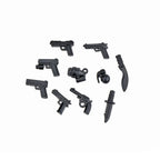 Military Special Forces Police SWAT Gangster Weapons Guns Mortar Jeeps Off-Road Armored Vehicle Model Soldier Building Block Toy