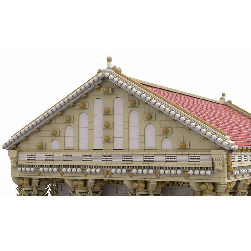 Moc bouwstenen oud Romeins tempelmodel technologie stenen doe-het-zelf stadsstraatzicht constructiespeelgoed vakantiegeschenk