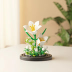 DIY MOC Flower Arrangement Dust Cover Tulip Rose Sunflower Plants Succulents Gardens Building Blocks Model Kids Sets Kits Toys - CADA BRICKS®