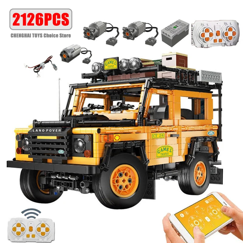Technical Car APP Remote Control Motor Power SUV Series Building Blocks Bricks MOC Off-road Vehicle Model Sets Boy Toys Kid Gift