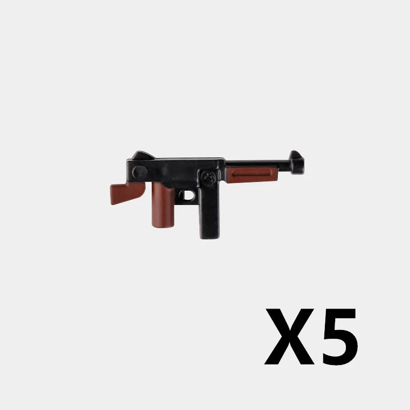 5/10 WW2 Soldier Weapons Building Block Two-color Printing Machine Rifle Submachine Sniper Guns Military Accessories Bricks C238 - CADA BRICKS®