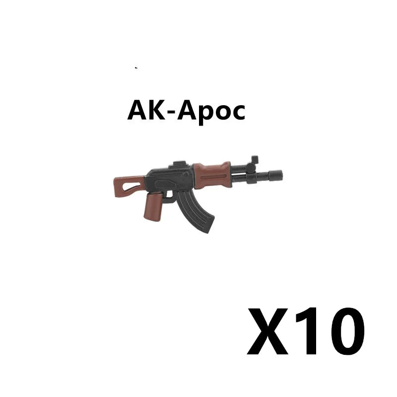 5/10 WW2 Soldier Weapons Building Block Two-color Printing Machine Rifle Submachine Sniper Guns Military Accessories Bricks C238 - CADA BRICKS®