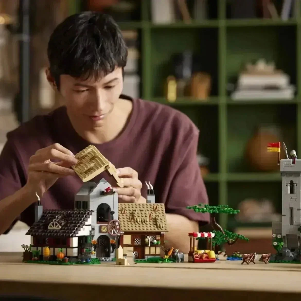 Medieval Town Square Building Blocks 3304PCS Compatible 10332 Bricks Architecture Creative Kids Adults Toys Birthday Gift