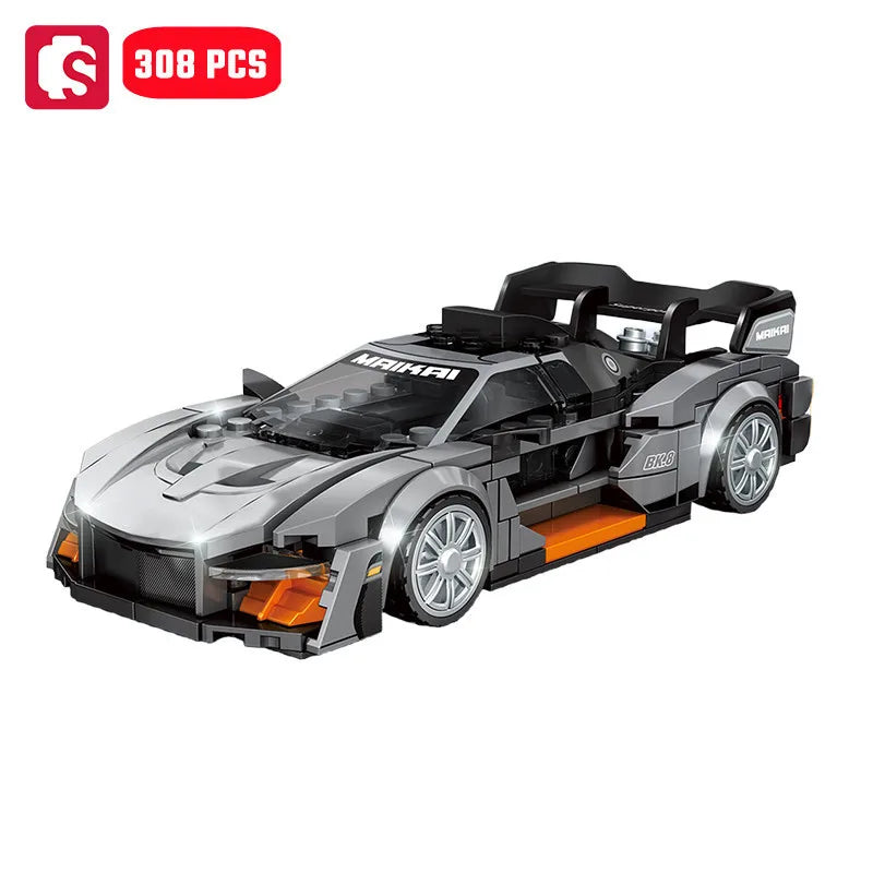 SEMBO BLOCK BK8 City Sports Car Racing Model Assembly Building Block Technology Supercar Vehicle Bricks Toys Boys Birthday Gifts - CADA BRICKS®