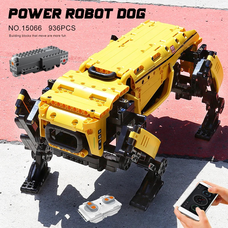 MOLD KING 15067 MK Dynamics Rouge Robot Chien Télécommande Blocs de Construction Ensemble de Jouets MOLD KING 15067 MK Dynamics Rouge Robot Chien Télécommande Blocs de Construction Ensemble de Jouets