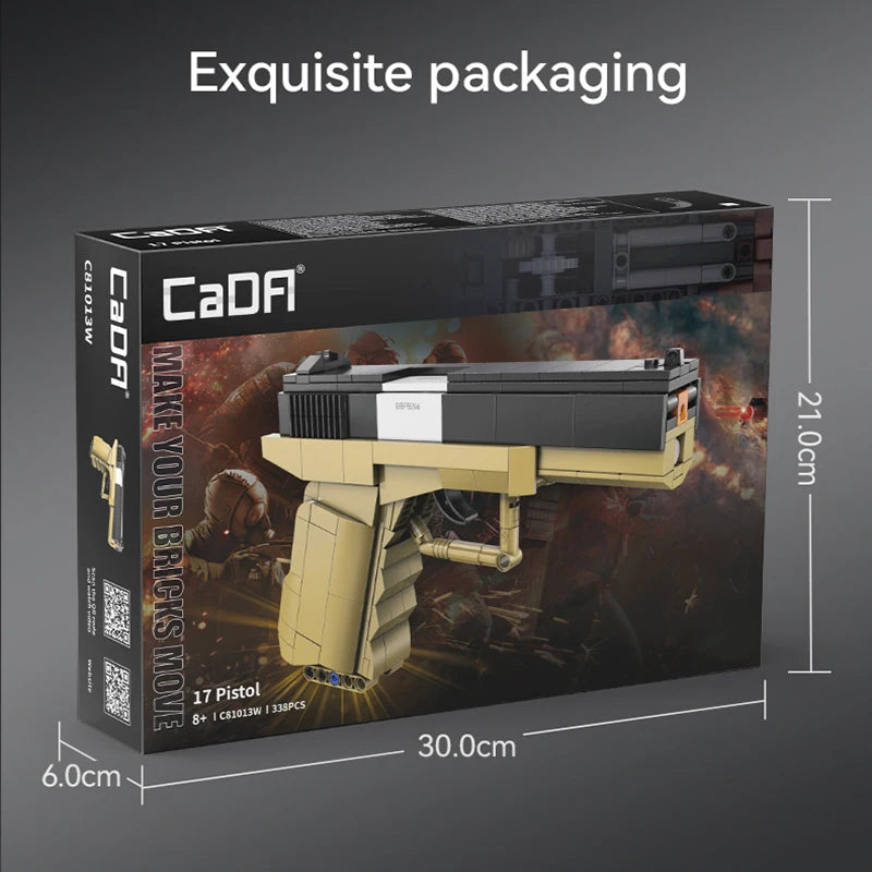 Cada SWAT Military WW2 Weapon Spear Building Blocks Compatible City Police For Pistol GUN Blocks Toys Bullet for Boys Gifts