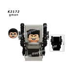 New KDL SWAT Skibidi Toilet Man Figures Anime Block Toys TvMan Titan Cameraman Speakerman Bricks Model Toy For Kid Birthday Gift - CADA BRICKS®