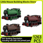 Popular Anime Train Model MOC Building Bricks 0-6-0ST Tank Engine Modular Technology Gifts Holiday Assemble Children Toys Suit - CADA BRICKS®