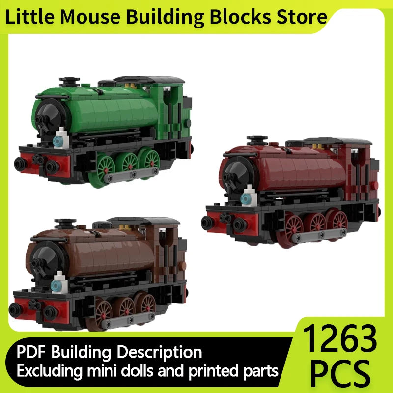 Popular Anime Train Model MOC Building Bricks 0-6-0ST Tank Engine Modular Technology Gifts Holiday Assemble Children Toys Suit - CADA BRICKS®