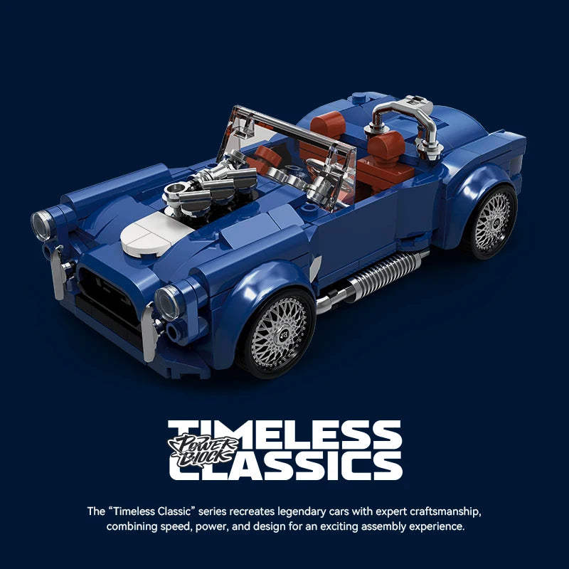 NEU Kreative Stadt Retro Technische Speed Champions Auto Bausteine Cabrio Fahrzeug Baustein Modell Spielzeug Kinder Weihnachtsgeschenke