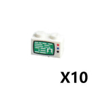 City Printed Accessories Building Blocks Computer Controller Monitor Keyboard Dashboard Mobile Phone Radio Mini Bricks Kids Toys - CADA BRICKS®