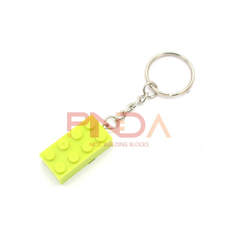 10Pcs MOC 2x4  Key Chain  Building Blocks Creative Gift  with MOC Brick Keychain Bricks Plate Compatible - CADA BRICKS®