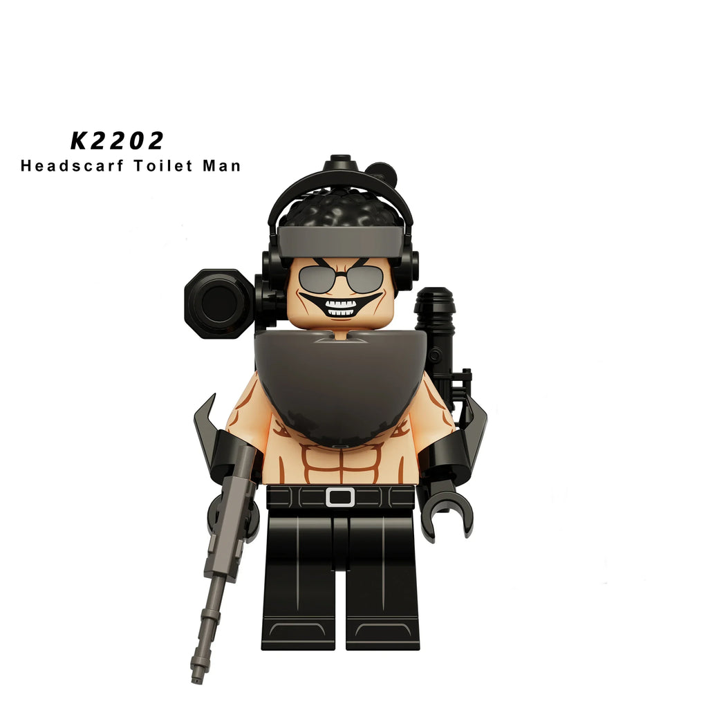 New KDL SWAT Skibidi Toilet Man Figures Anime Block Toys TvMan Titan Cameraman Speakerman Bricks Model Toy For Kid Birthday Gift - CADA BRICKS®