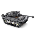 World War 2 WW2 Army Military Soldiers SAWT Soldiers The King Tiger Heavy Tank DIY Model Building Blocks Bricks Children'S Toys - CADA BRICKS®