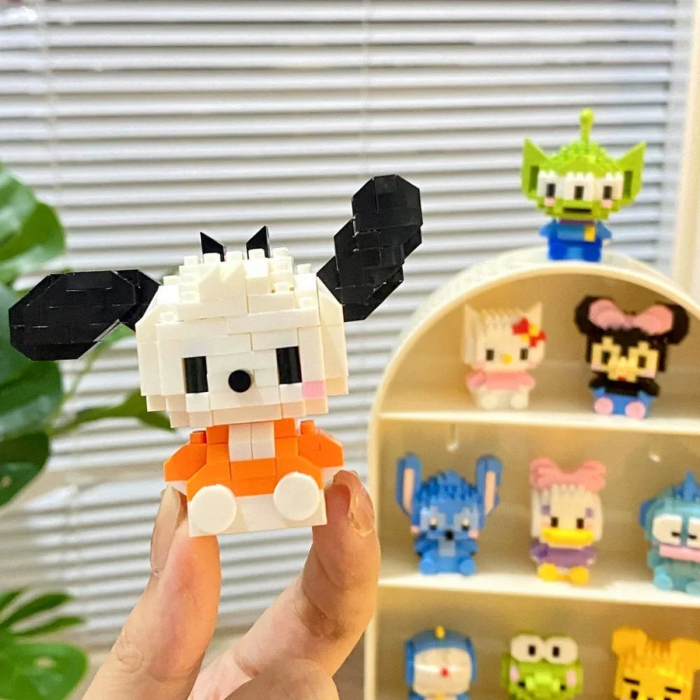 Disney Stitch Mickey Anime Anime Blocks Kuromi My Melody Diseney Cinnamoroll Mouse Building Blocks Doll Toy Kids Birthday Gift - CADA BRICKS®