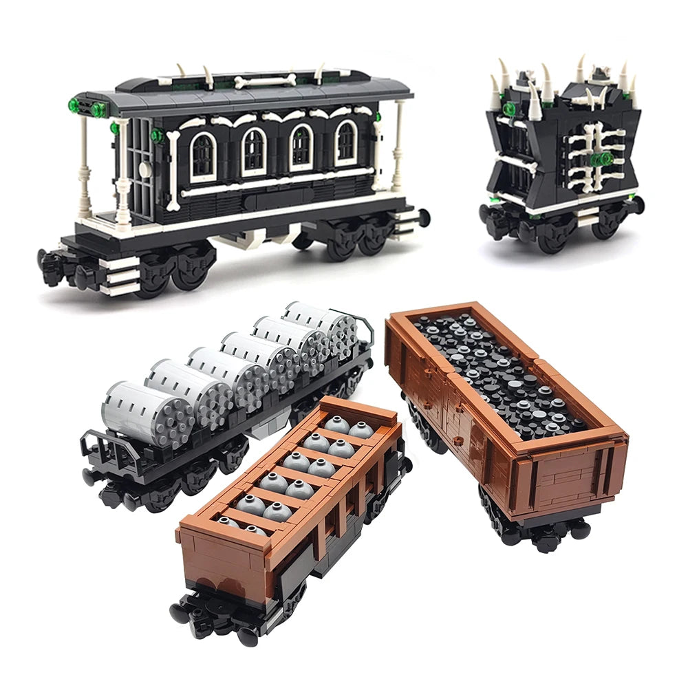 City train building blocks DIY modified accessories, creative MOC assembly track train carriage expansion set, base, wheel parts - CADA BRICKS®