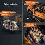 Cada 1:10 MOC Designer Pvdb Smiling Assassin Super Racing Car Model Building Blocks V8 Cylinder Car Speed Vehicle Toys for Kids - CADA BRICKS®