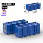 City Construction Building Blocks Set with Truck Crane Forklift Fuel Tank Transport Toy