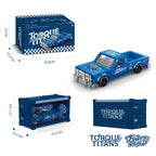 MOC City Car Retro Pickup Truck Building Blocks Speed Champion Racer Vehicle with Display Box Bricks Garage Toy Kids Adults Gift