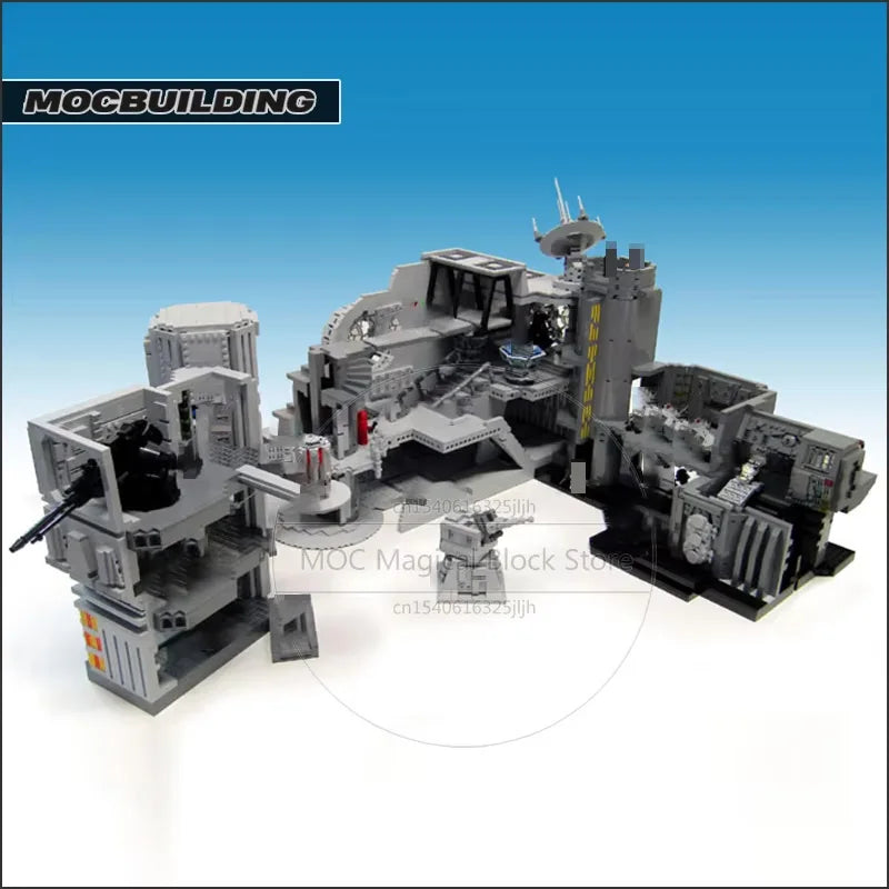 Space Battle Station MOC Building Blocks Movie Diorama Base Architecture Technology Bricks Collection Model Toys Xmas Gifts