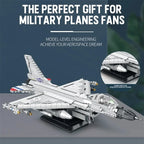 1427PCS Fighting Falcon F-16 Fighter Building Block USA Military Plane Model Bricks Desktop Decoration Toys Kids Holiday Gifts