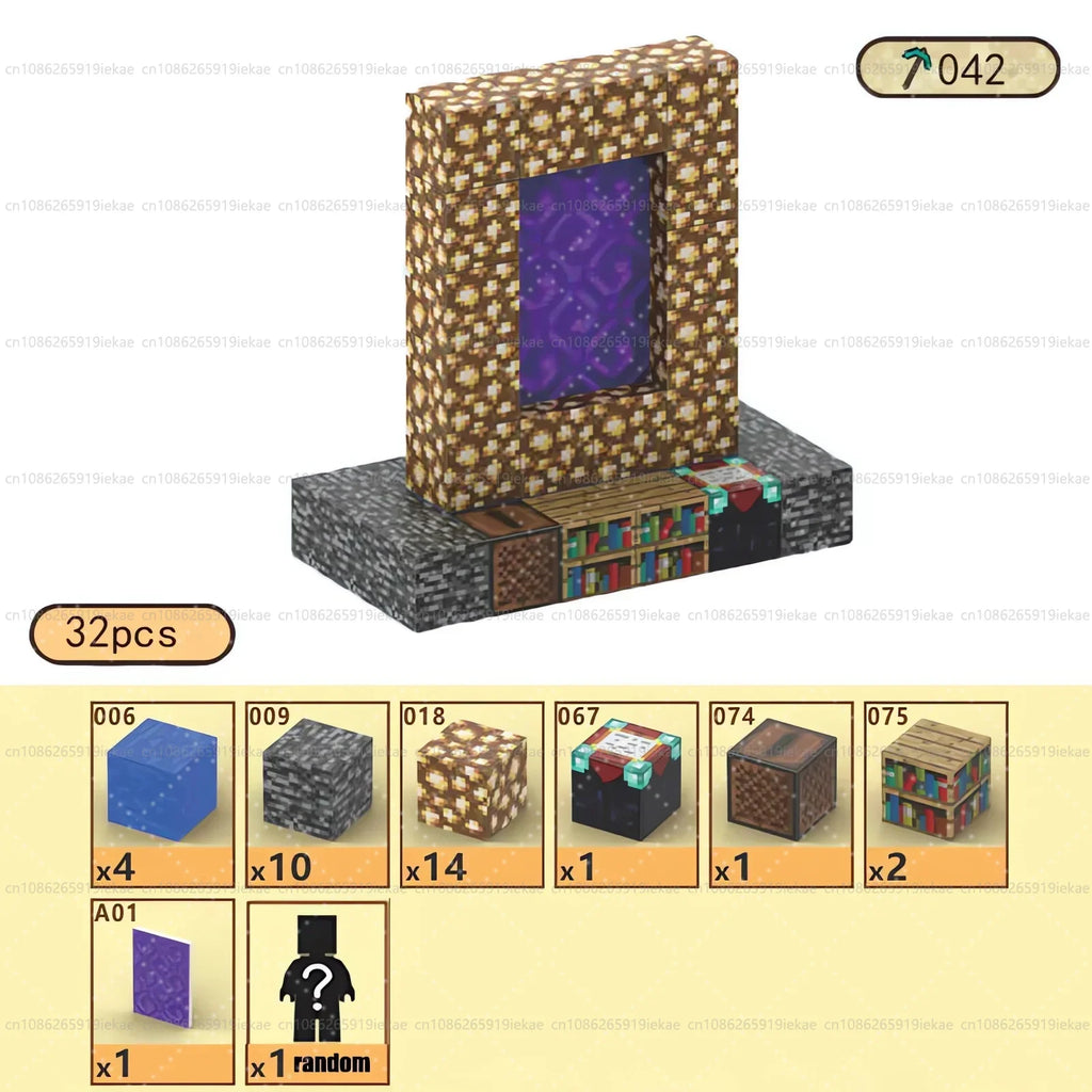 Magnetic Building Blocks Mine World Magnet Cube Set for Boy Girl Kid Age 3+ DIY Model Children Stem STEM Sensory Toy Gift