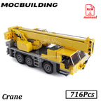 Stadswegonderhoud Kiepwagen Straatverharder Trilplaat Zware Kraan MOC Bouwsteen Baksteen Constructiespeelgoed