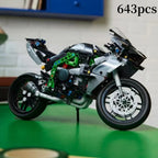 New Technical Famous H2R Motorcycle Building Blocks 42170 Locomotive Model Vehicle Racing Car Toys Bricks Motorbike Boy Kid Gift