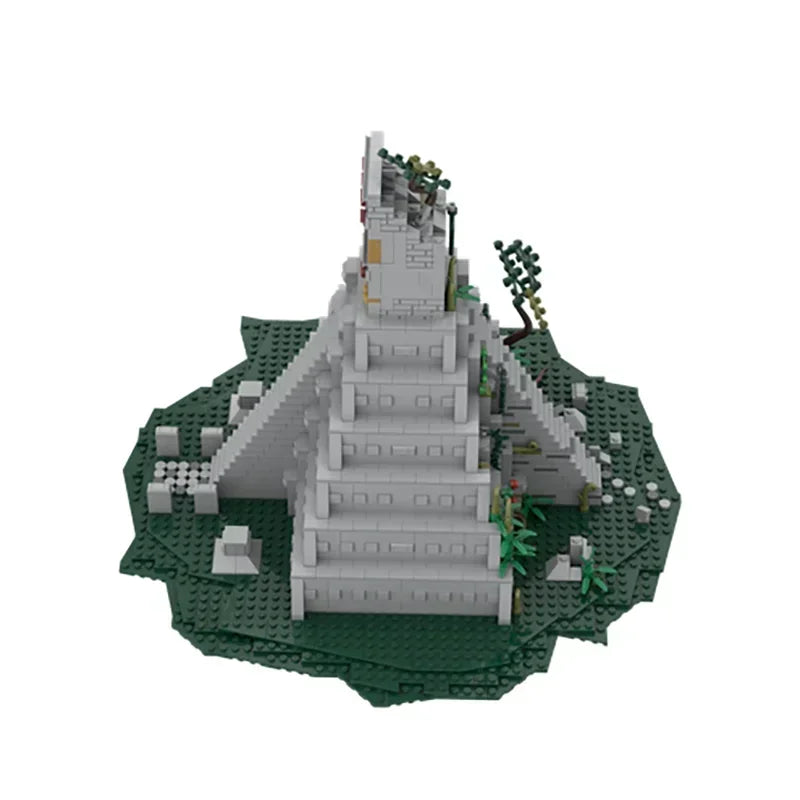 Castle Moc Byggeklosser Maya Tempel Modell Teknologi Murstein DIY Montering Magisk Gammel Gateutsikt Leker Gaver