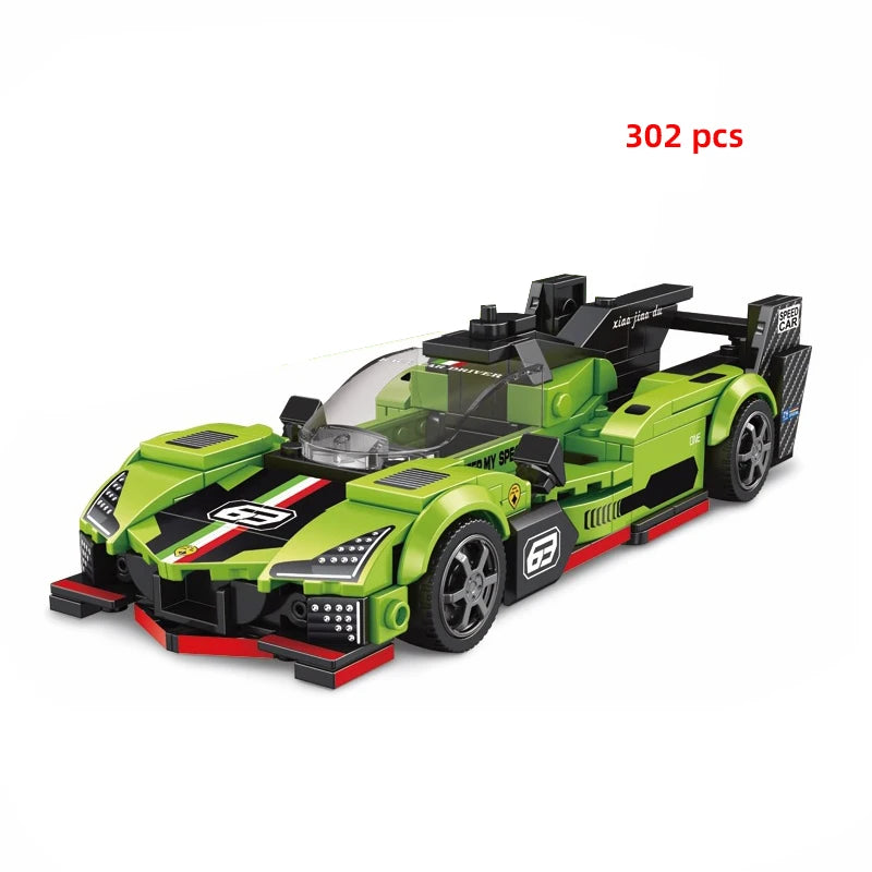 Moc Speed Champion Technical Car City Vehicle Racing Car Building Blocks Sports Car Garage Carro Rennau Voiture Creative Toys - CADA BRICKS®